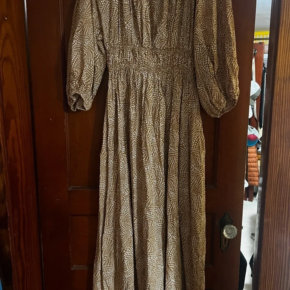 Madewell Brown Long Sleeve Dress - Picture 4 of 4